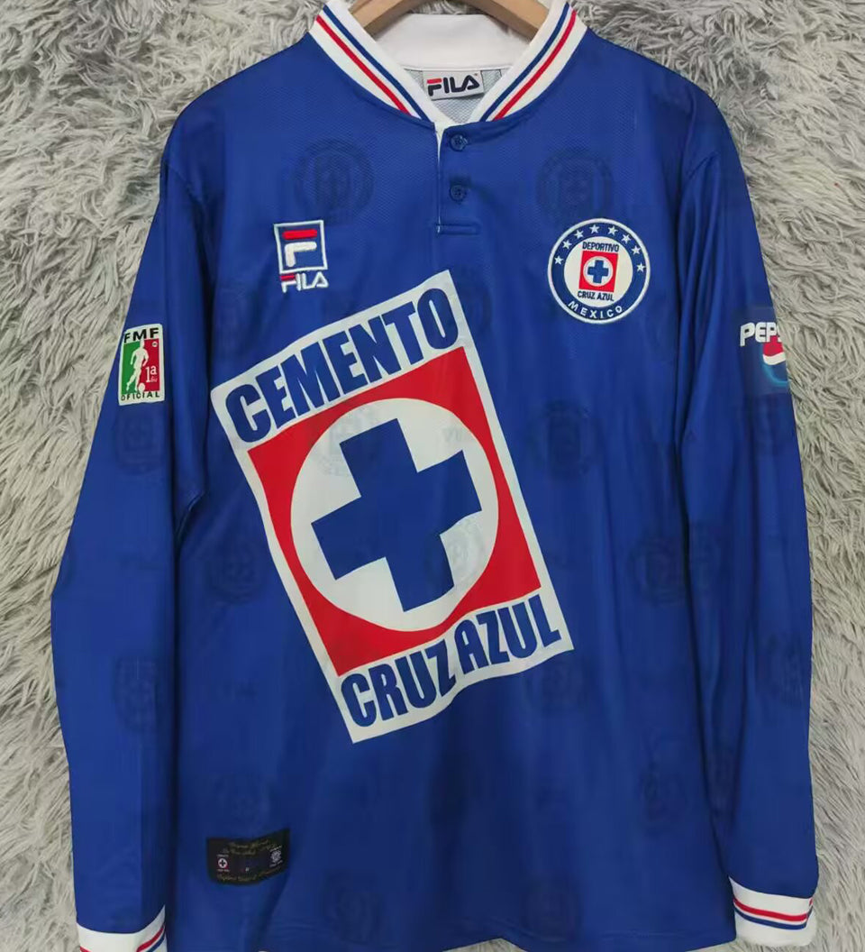 Maillot Cruz Azul Domicile Manches Longues Rétro 1997/98