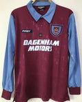Maillot West Ham Domicile Manches Longues Rétro