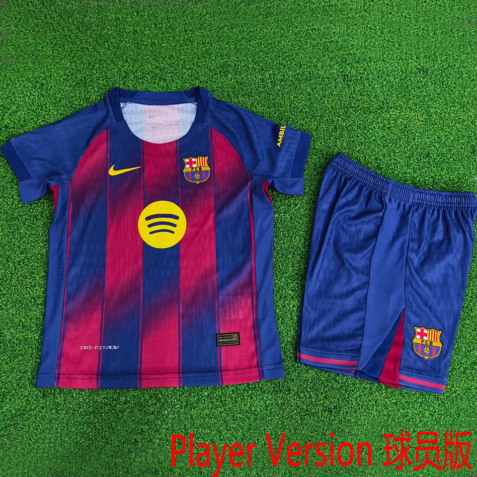 Maillot Barcelone Domicile 2025/26 Enfant (Version Joueur)