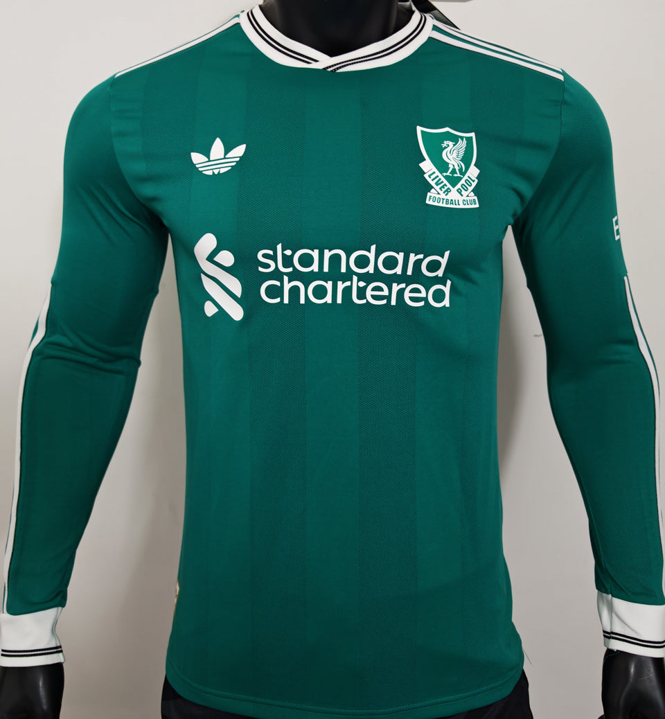Maillot Liverpool Third Manches Longues 2025/26 (Version Joueur)