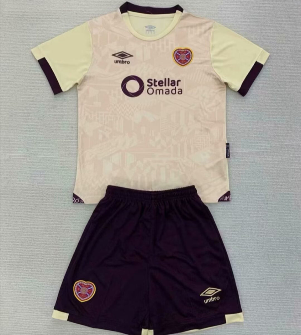 Maillot Heart Of Midlothian F C Extérieur 2024/25 Enfant