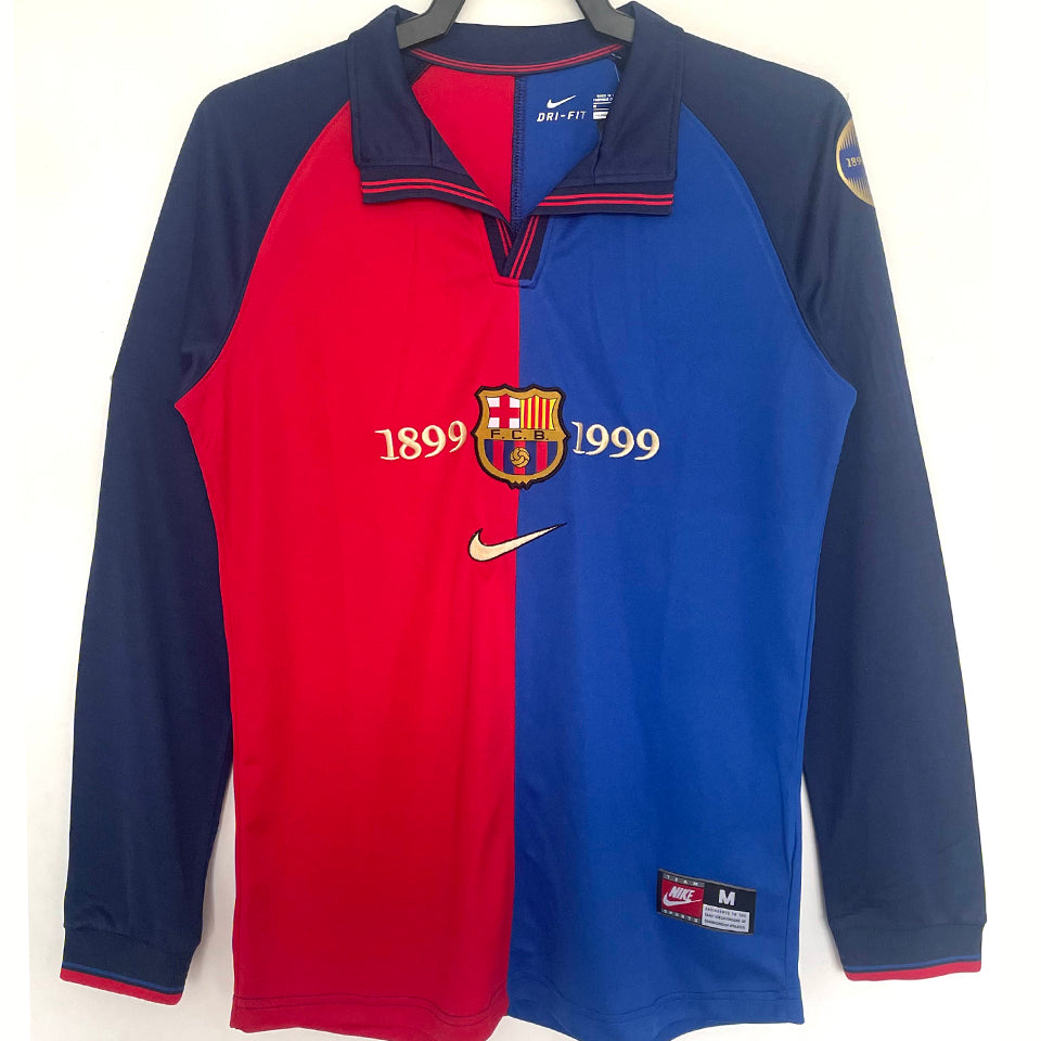 Maillot Barcelone Manches Longues Rétro