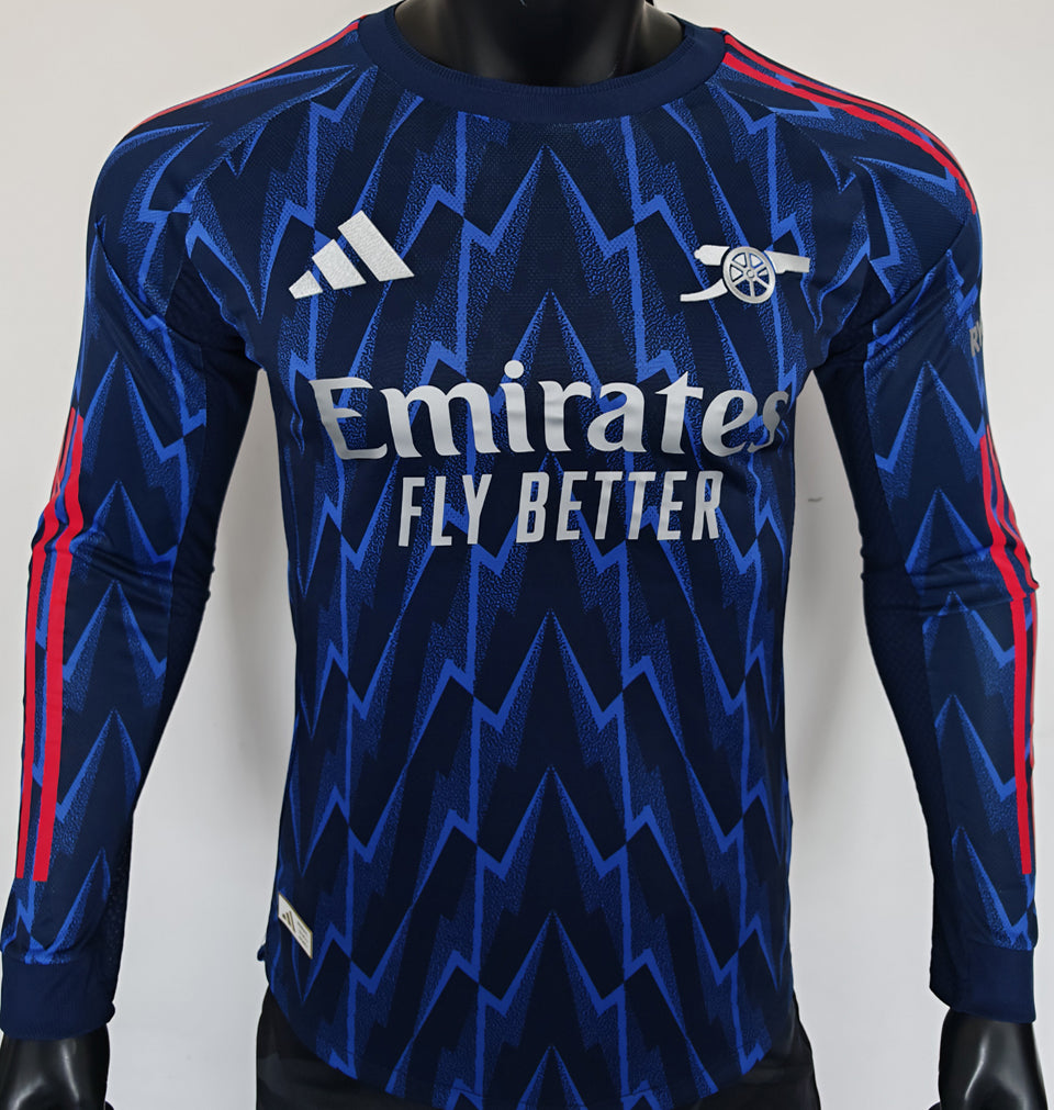 Maillot Arsenal Extérieur Manches Longues 2025/26 (Version Joueur)