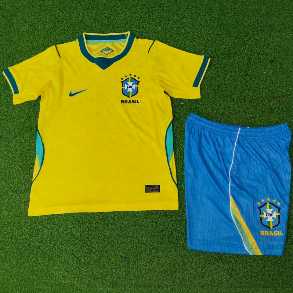 Maillot Brésil Domicile 2026/27 Enfant (Version Joueur)