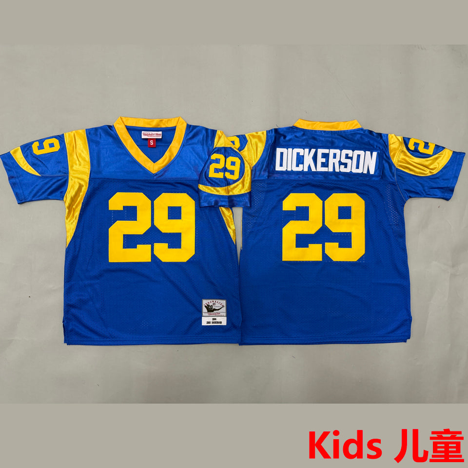 Maillot Dickerson 29 Los Angeles Rams Rétro Enfant