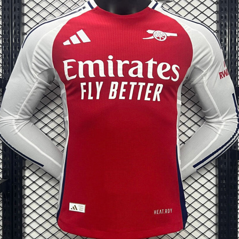 Maillot Arsenal Domicile Manches Longues 2024/25 (Version Joueur)