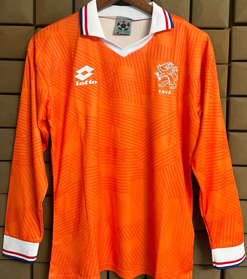 Maillot Pays-Bas Domicile Manches Longues Rétro 1991
