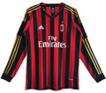 Maillot AC Milan Domicile Manches Longues Rétro 2013/14