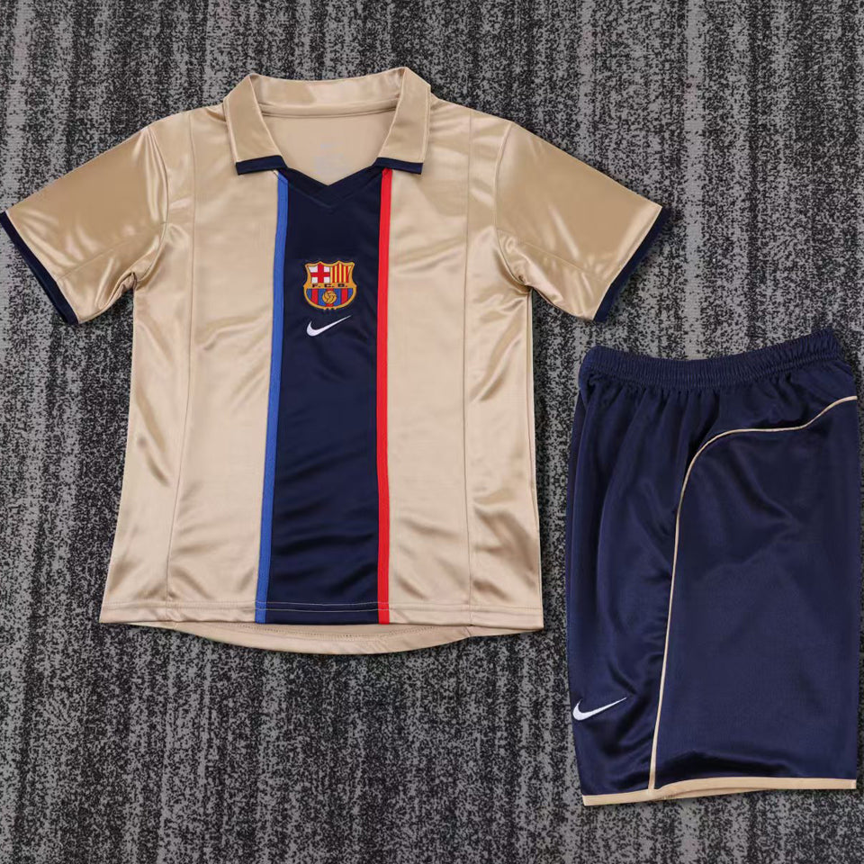 Maillot Barcelone Extérieur Rétro 2001 Enfant
