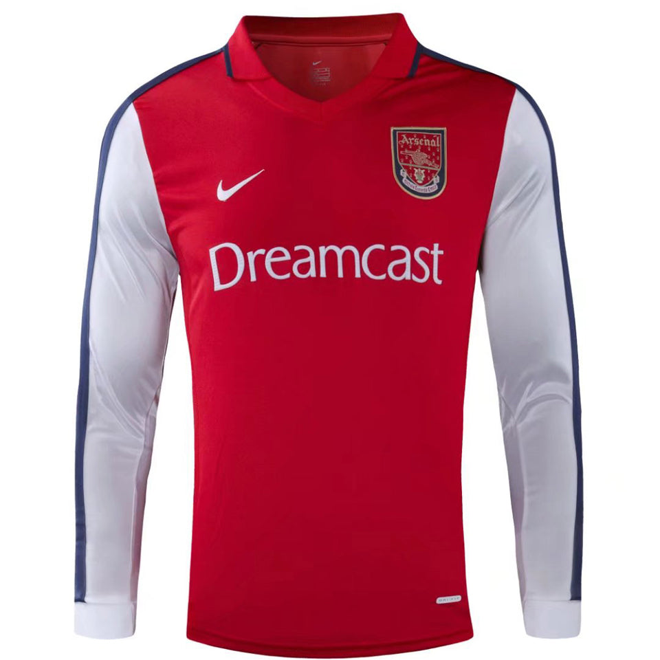 Maillot Arsenal Domicile Manches Longues Rétro 2000