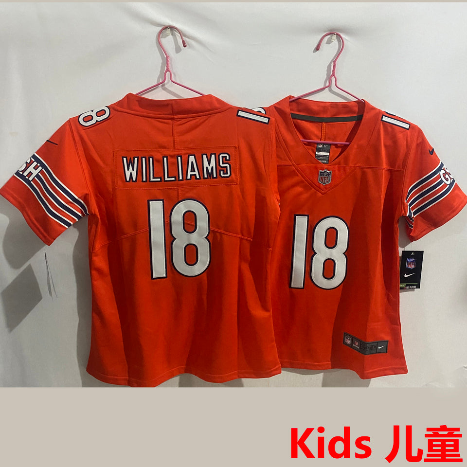 Maillot Williams 18 Chicago Bears Enfant