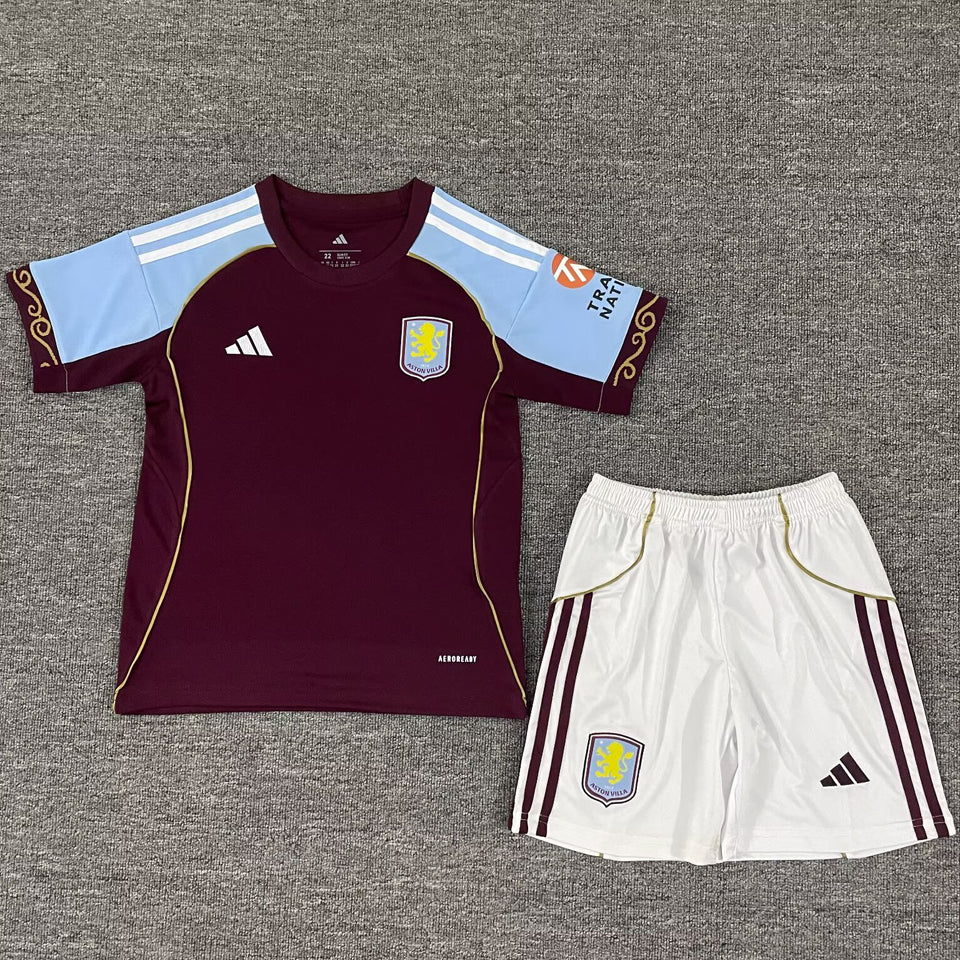 Maillot Aston Villa Domicile 2025/26 Enfant