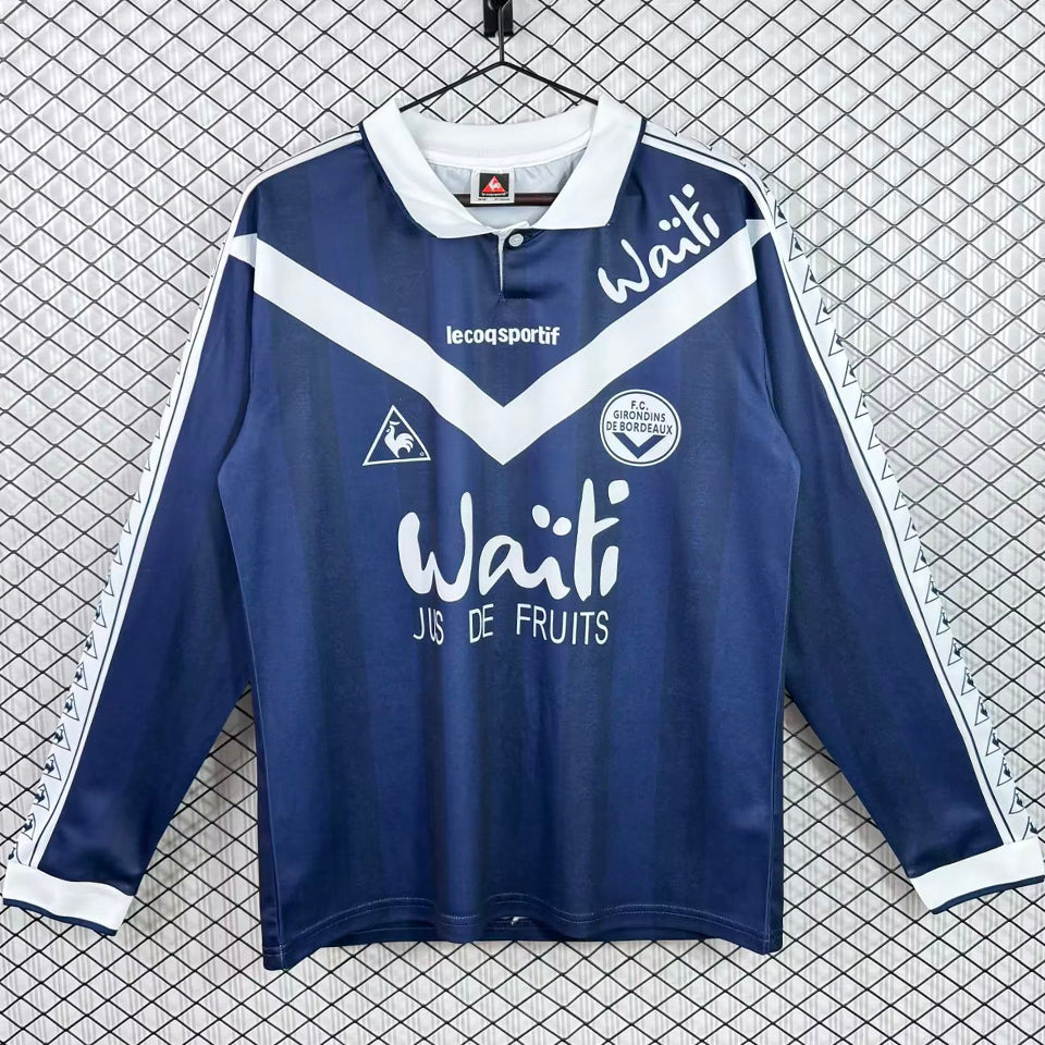Maillot 97 Fc Girondins De Bordeaux Domicile Manches Longues Rétro