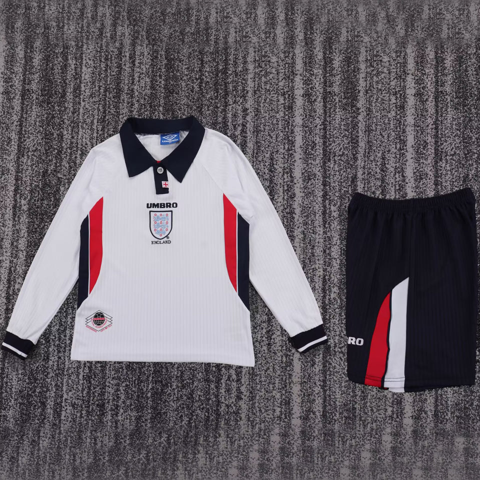 Maillot Angleterre Domicile Manches Longues Rétro Enfant