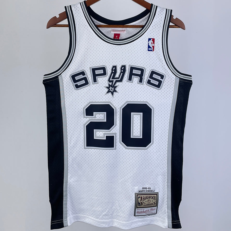 Maillot Spurs Ginobili 20 Rétro 2002/03