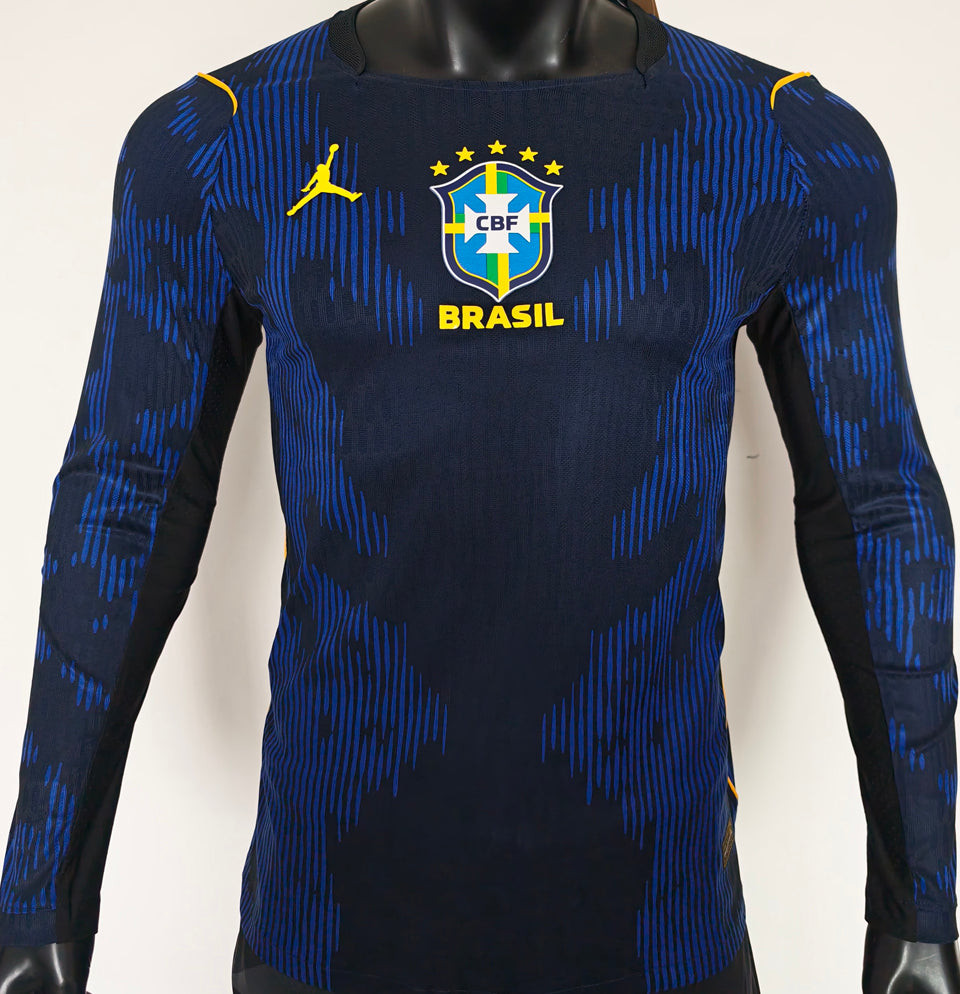 Maillot Brésil Extérieur Manches Longues 2026/27 (Version Joueur)