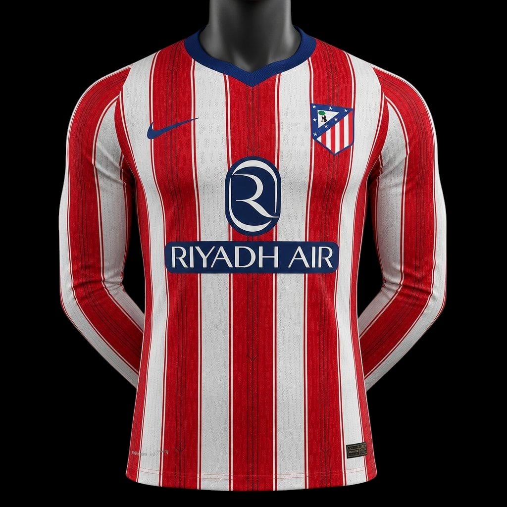 Maillot Atlético Madrid Manches Longues Domicile 2026/27 (Version Joueur)