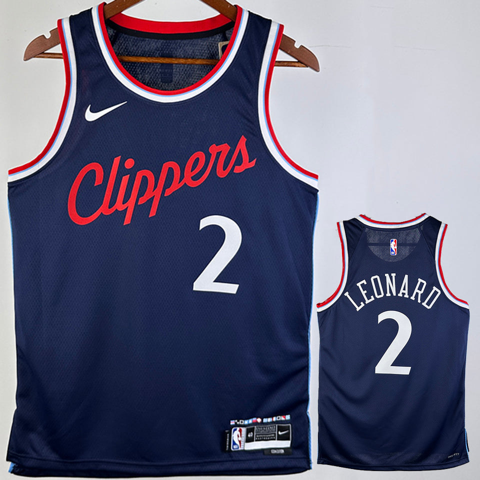 Maillot Clippers Leonard 2 Sapphire 2024/25