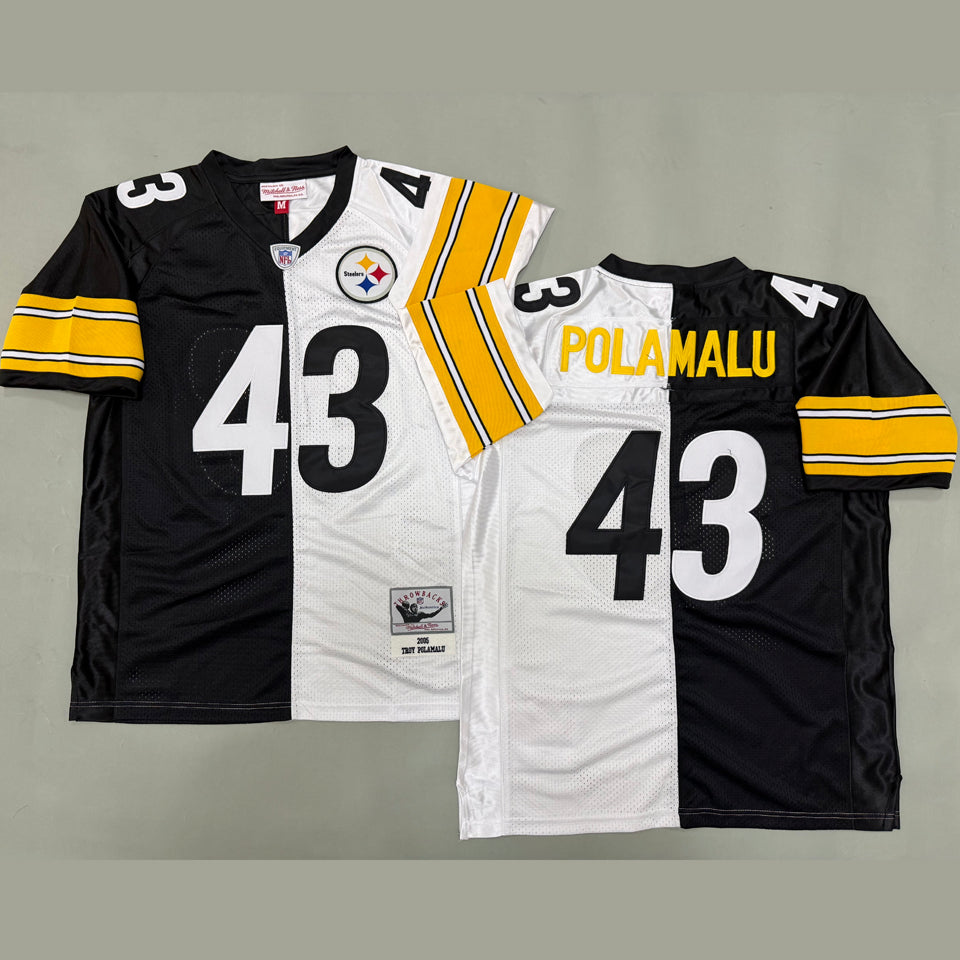 Maillot Polamalu 43 Men S Pittsburgh Steelers Rétro