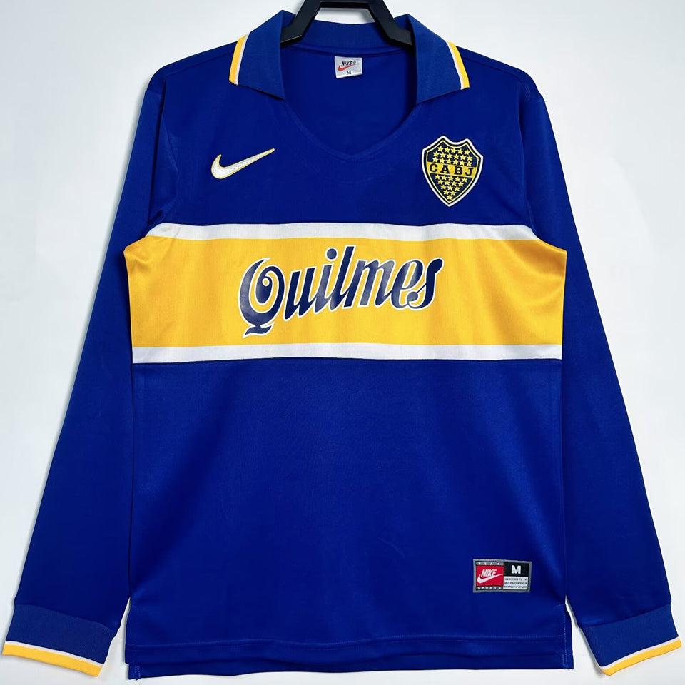 Maillot Boca Juniors Domicile Manches Longues Rétro 1996/97