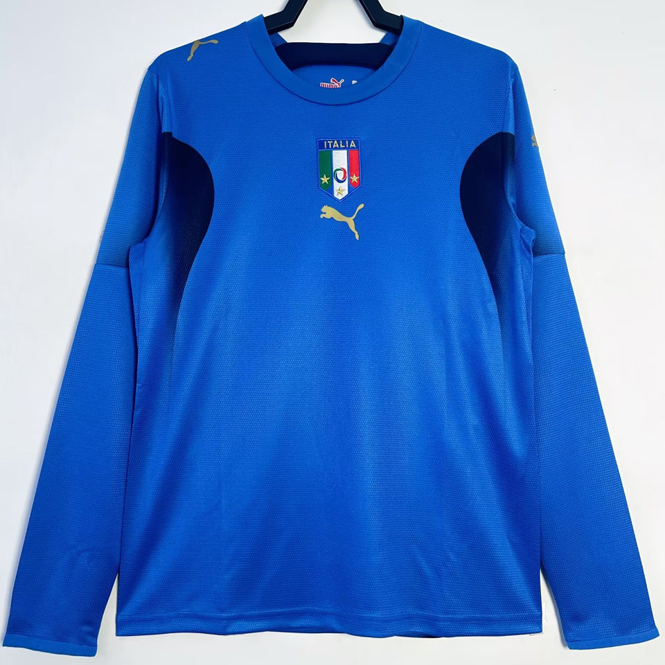 Maillot Italie Domicile Manches Longues Rétro 2006