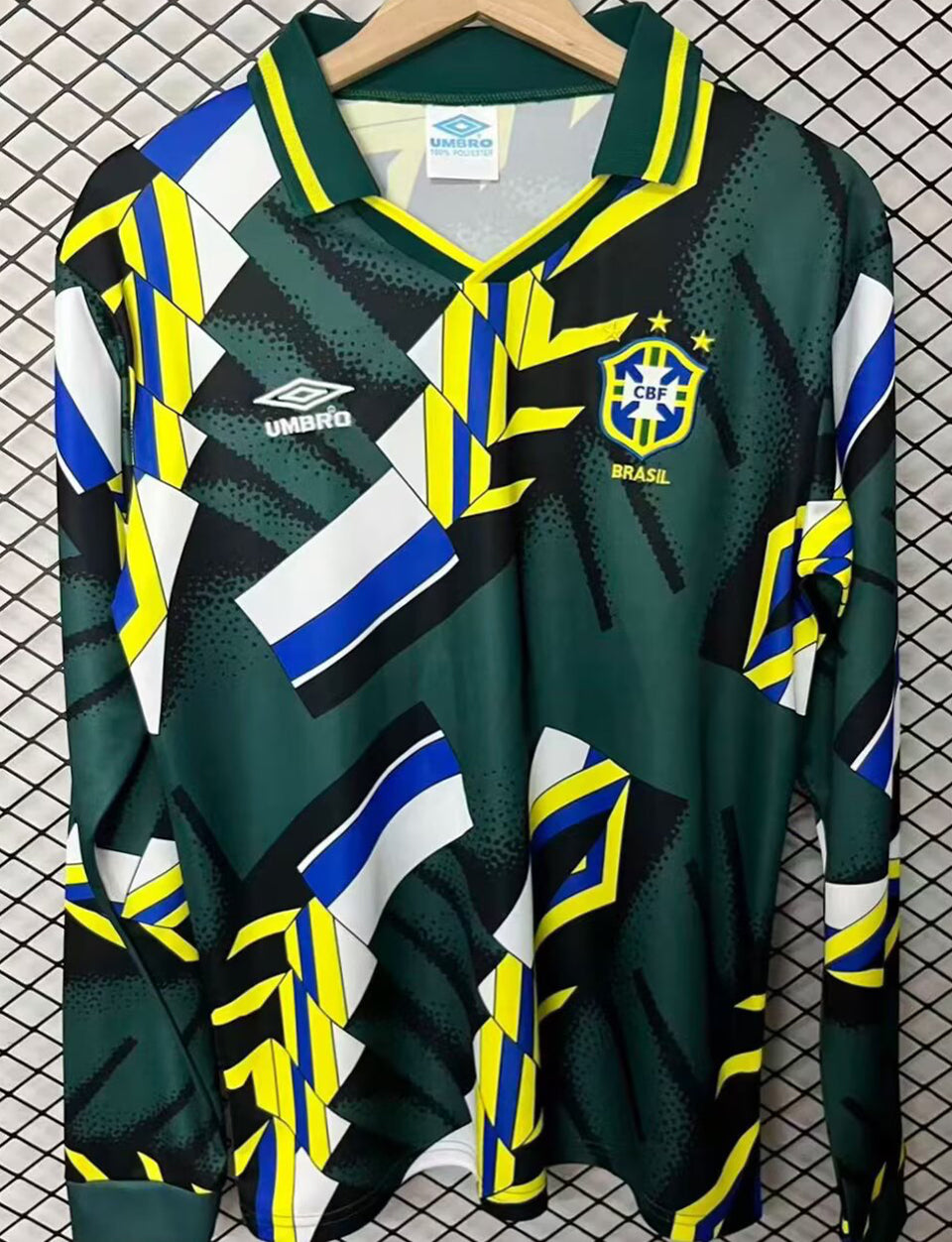 Maillot Brésil Gardien Manches Longues Rétro