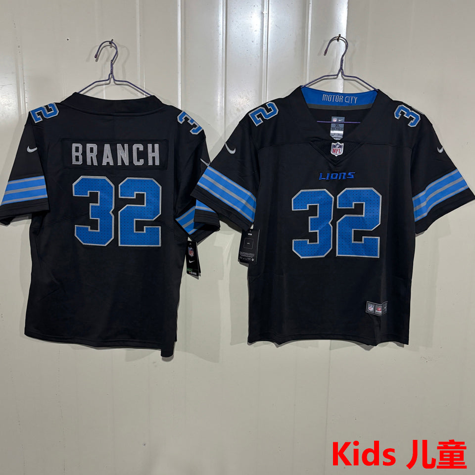 Maillot Branch 32 Detroit Lions Enfant