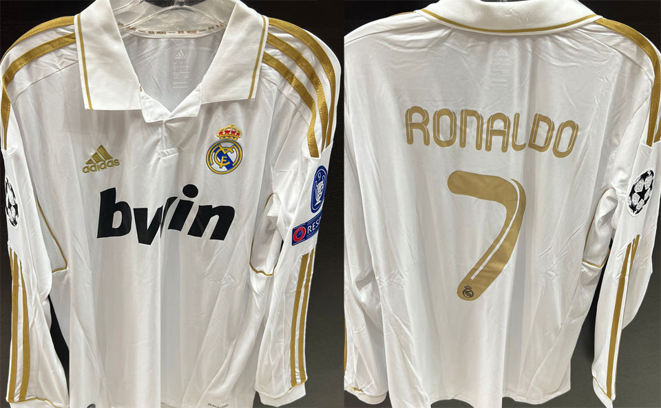 Maillot Real Madrid Domicile Manches Longues Rétro 2011/12