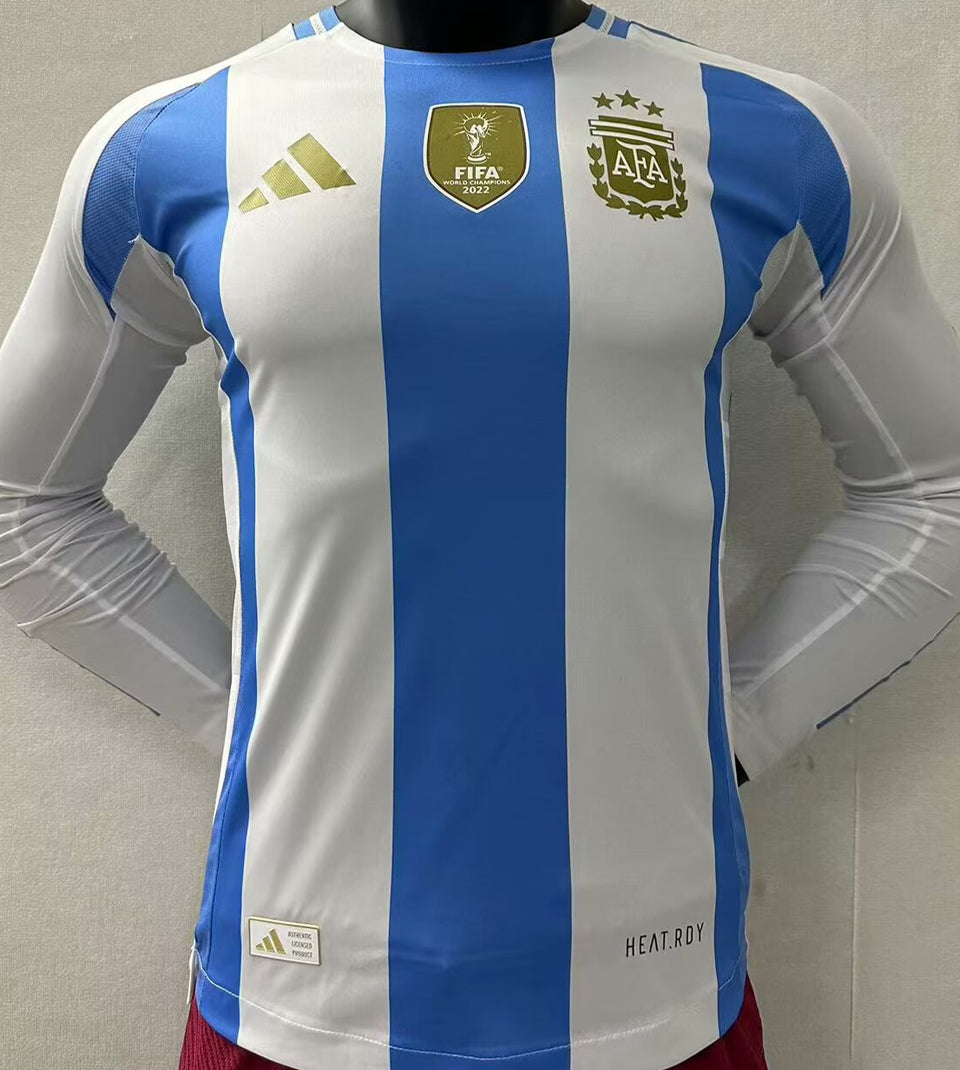 Maillot Argentine Domicile Manches Longues 2024/25 (Version Joueur)