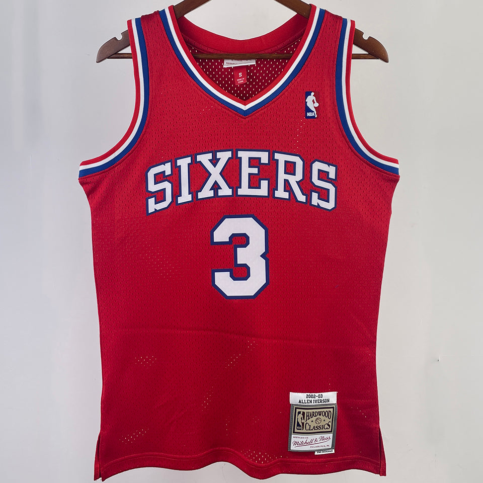 Maillot 76Ers Iverson 3 Rétro 2002/03