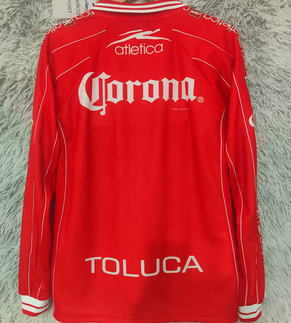Maillot Deportivo Toluca Domicile Manches Longues Rétro 1999