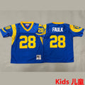 Maillot Faulk 28 Los Angeles Rams Rétro Enfant
