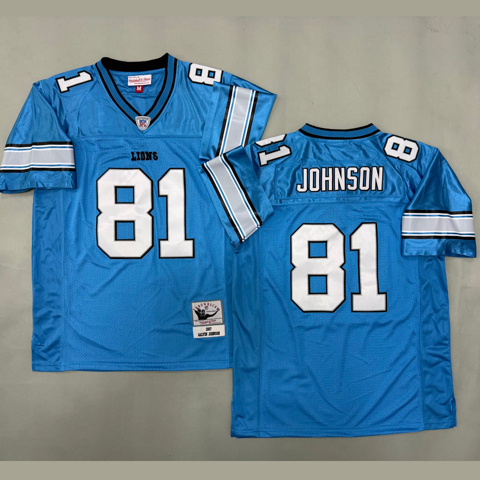 Maillot Johnson 81 Men S Detroit Lions Rétro