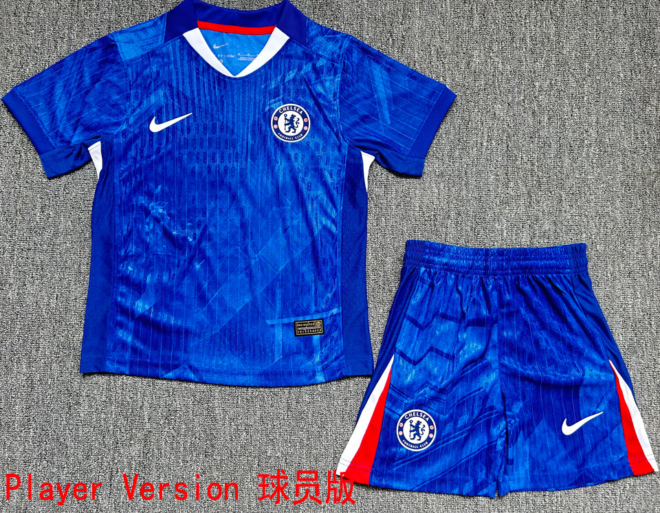 Maillot Chelsea Domicile 2025/26 Enfant (Version Joueur)