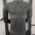 Maillot Barcelone Extérieur Manches Longues 2024/25 (Version Joueur)