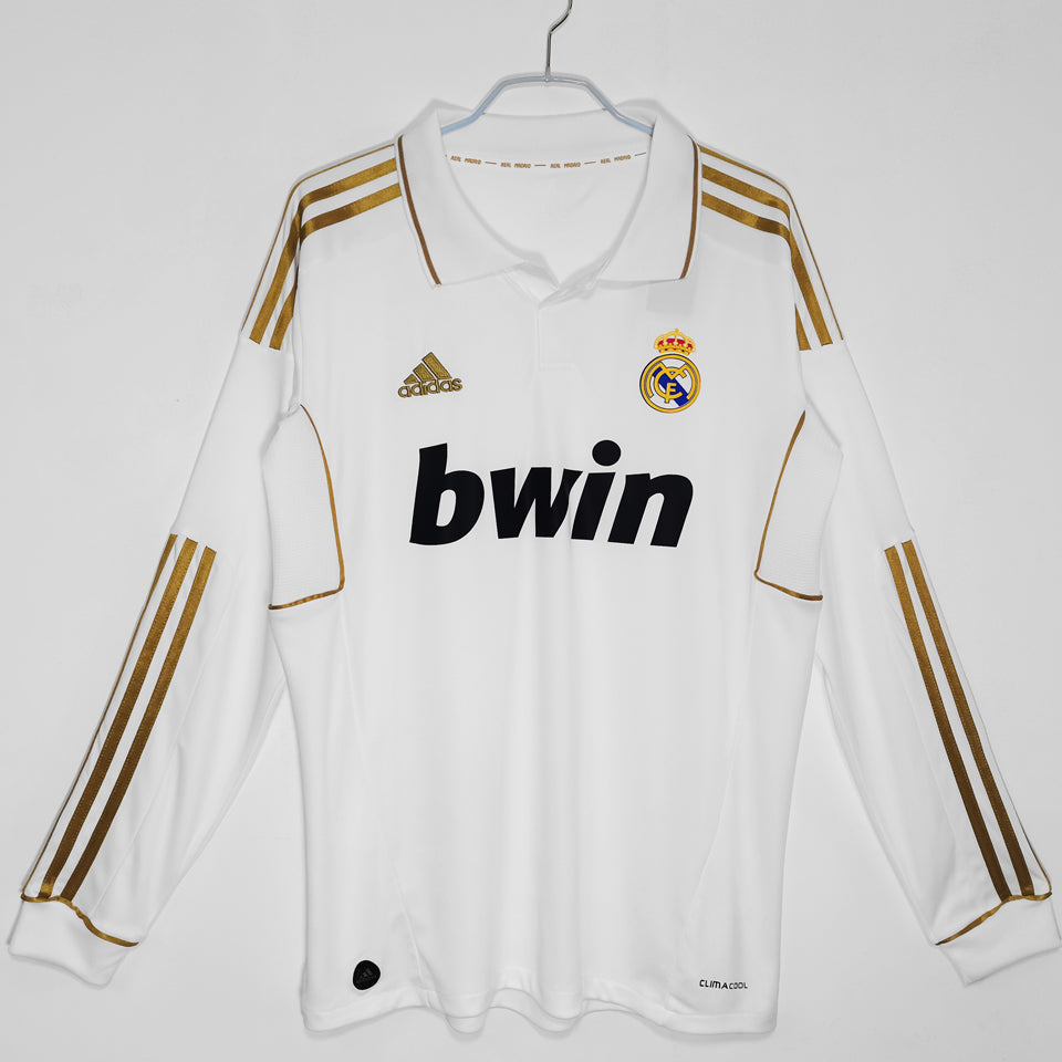 Maillot Real Madrid Domicile Manches Longues Rétro 2011/12
