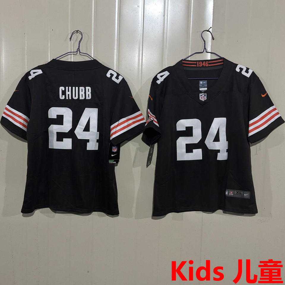 Maillot Chubb 24 Cleveland Browns Enfant