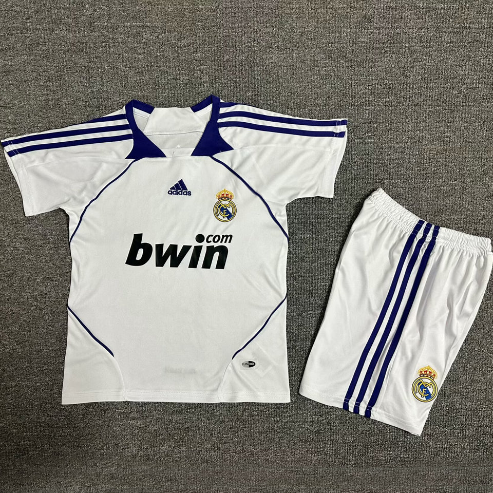Maillot Real Madrid Domicile Rétro 2007/08 Enfant