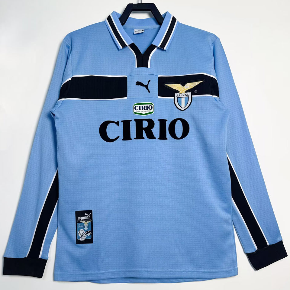 Maillot Lazio Domicile Manches Longues Rétro