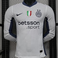 Maillot Inter Milan Extérieur Manches Longues 2024/25 (Version Joueur)