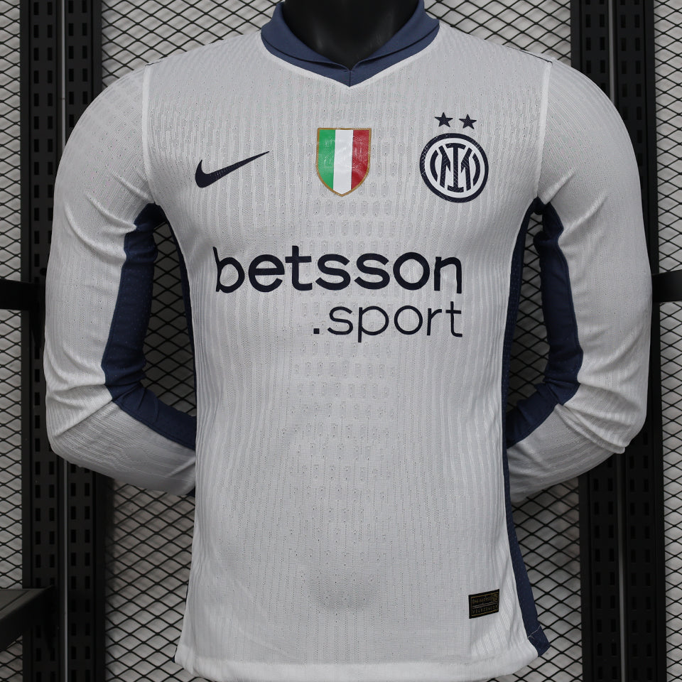 Maillot Inter Milan Extérieur Manches Longues 2024/25 (Version Joueur)