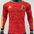 Maillot Belgique Domicile Manches Longues 2026/27 (Version Joueur)
