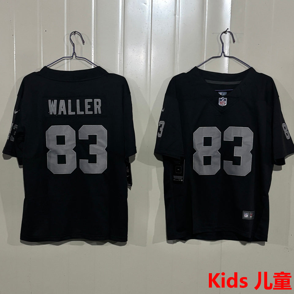 Maillot Waller 83 Las Vegas Raiders Enfant