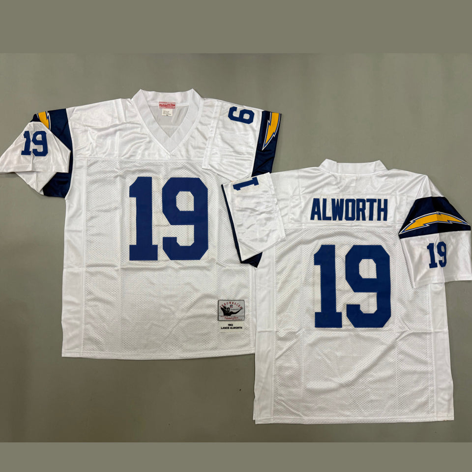 Maillot Alworth 19 Men S Los Angeles Chargers Rétro