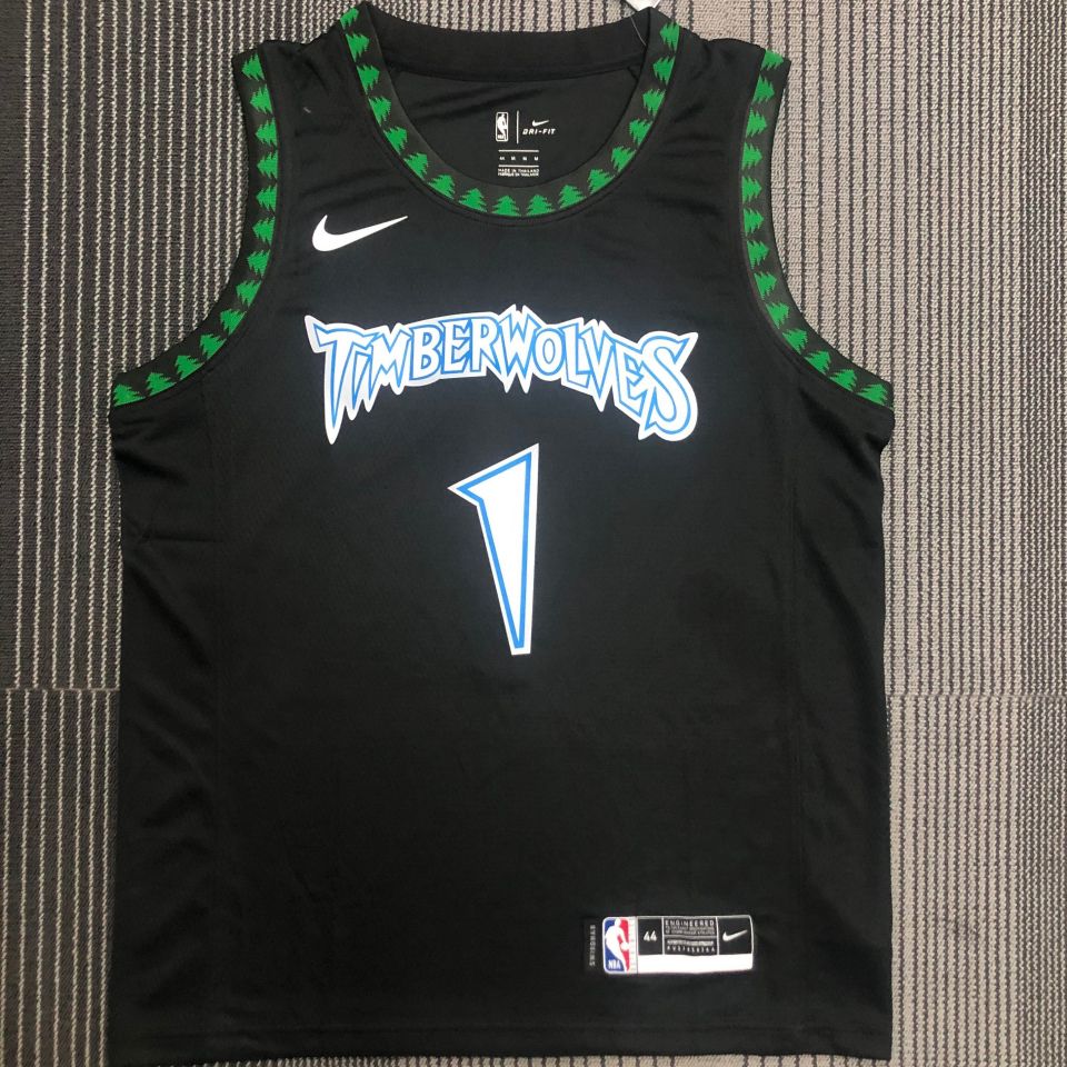Maillot Timberwolves Edwards 1 Rétro