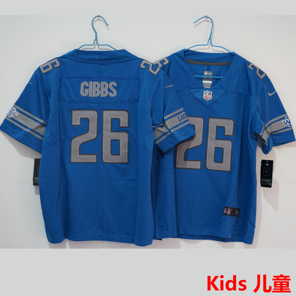 Maillot Gibbs 26 Detroit Lions Enfant
