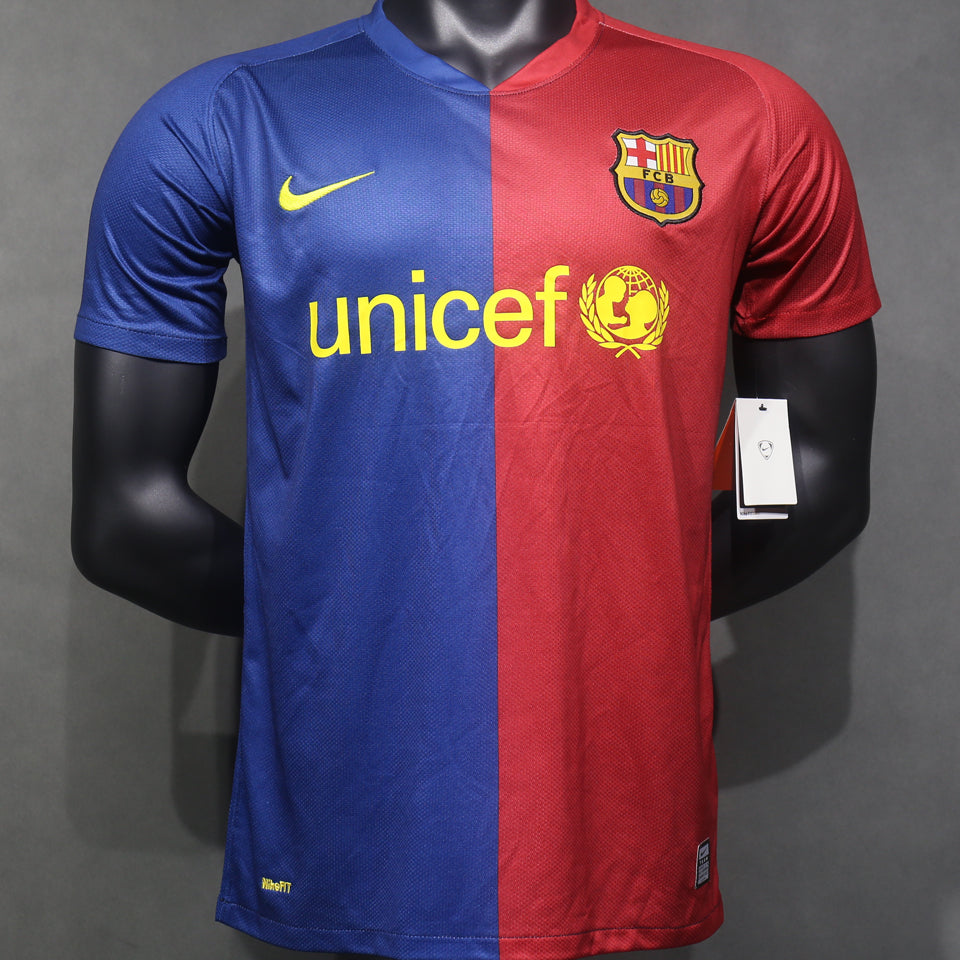 Maillot Barcelone Domicile Rétro 2008/09 (Version Joueur)