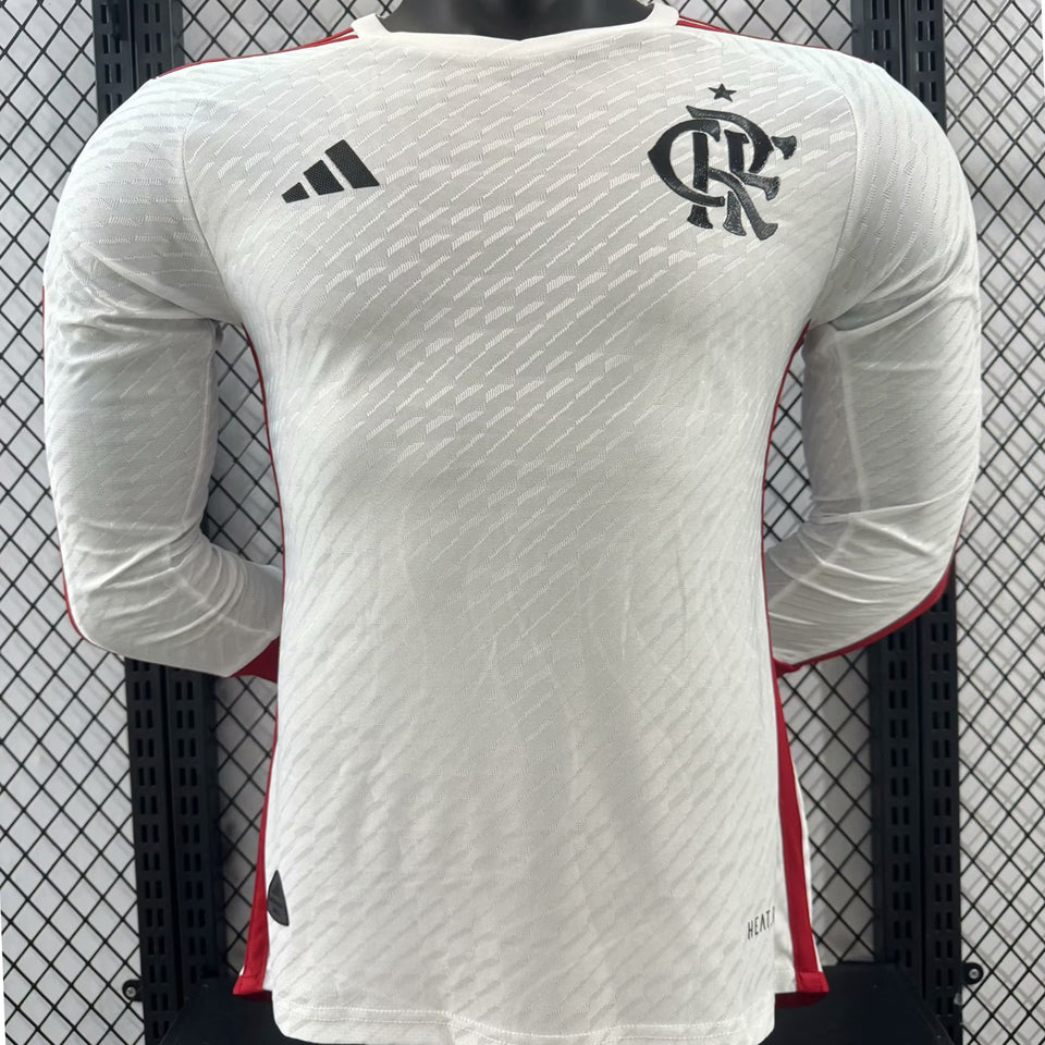 Maillot Flamengo Extérieur Manches Longues 2024/25 (Version Joueur)