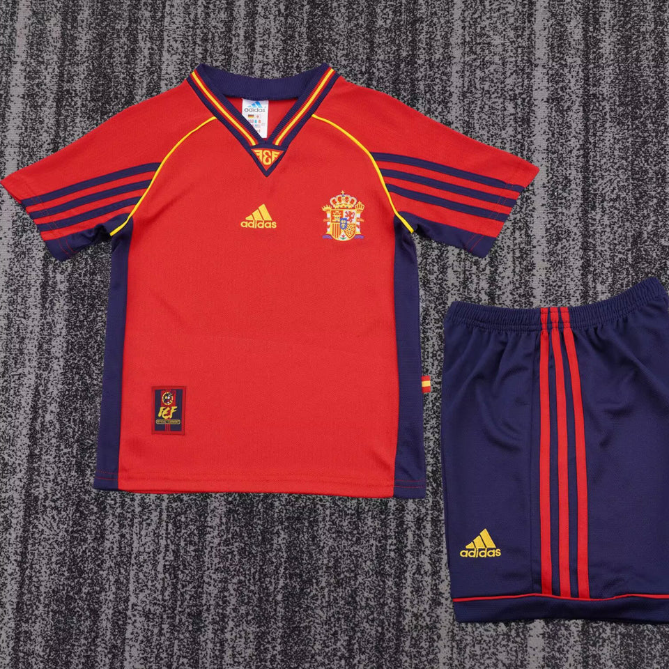 Maillot Espagne Domicile Rétro 1998 Enfant