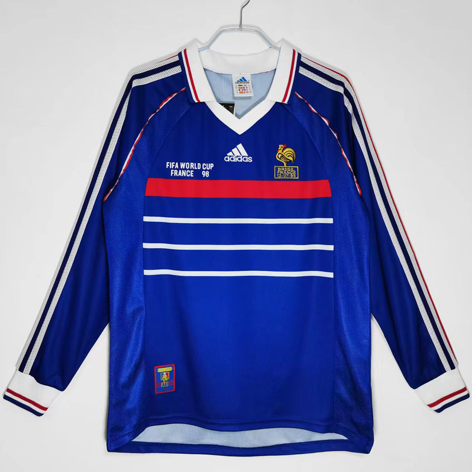 Maillot France Domicile Manches Longues Rétro 1998